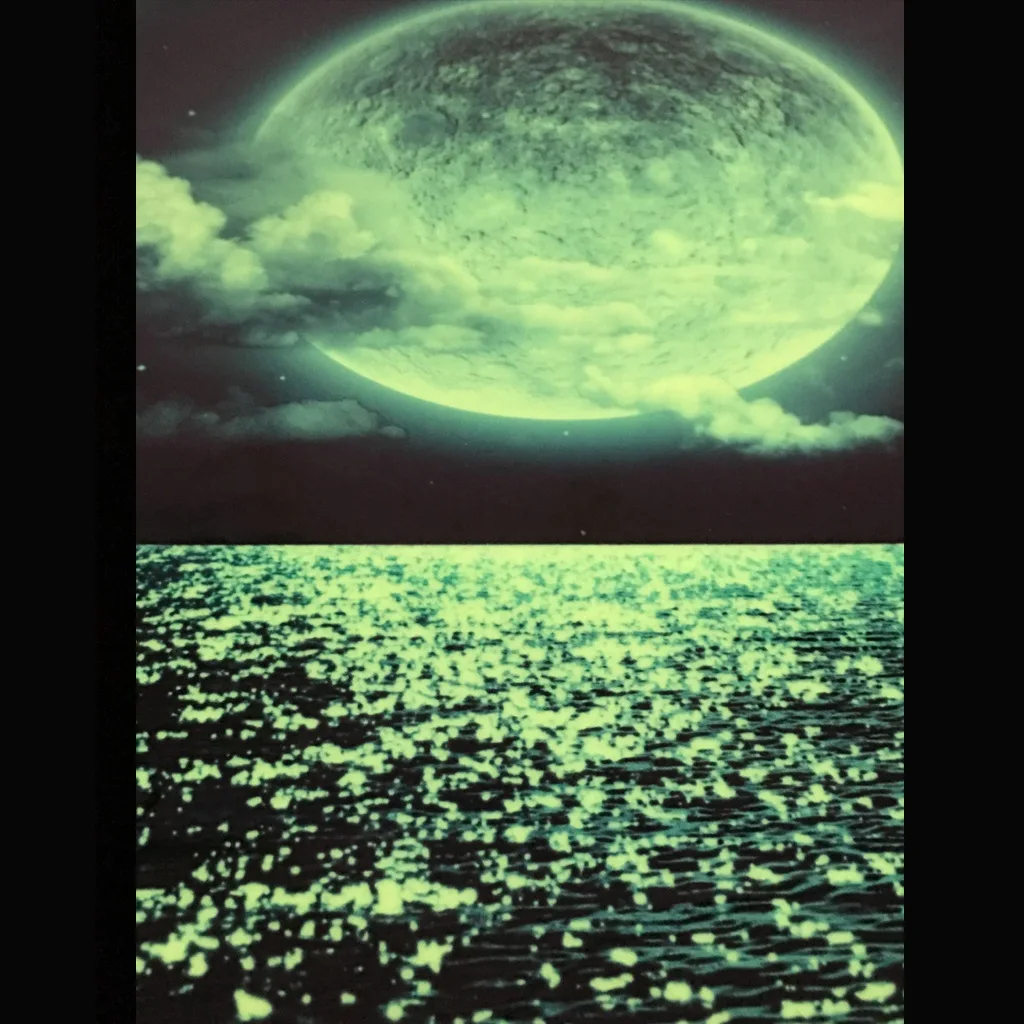 Светящаяся Луна посыпать стикер на стену домашний Настенный декор светящаяся