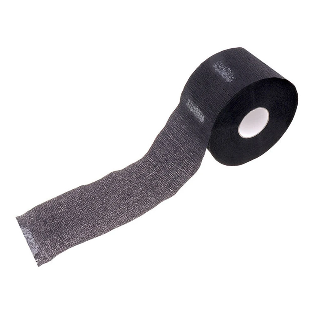 Черный Salon Protection Covering Neck Paper Accessory Hairdressing Collar Tools Strips Barber Durable Ruffle Disposable Roll Muffler - Цвет: Черный