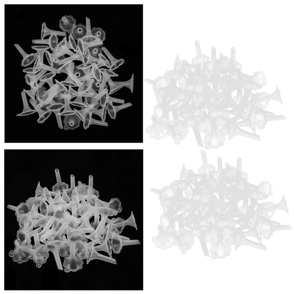 

100X Plastic Mini Funnels For Filling Perfume Diffuser Bottles Liquid Oils