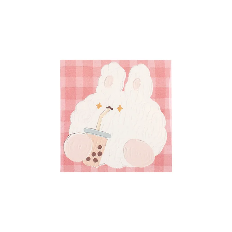 

100pcs Cute Animals Memo Pad Message Notes Decorative Material Paper Notepad Note Paper Memo Stationery School Office Supplies