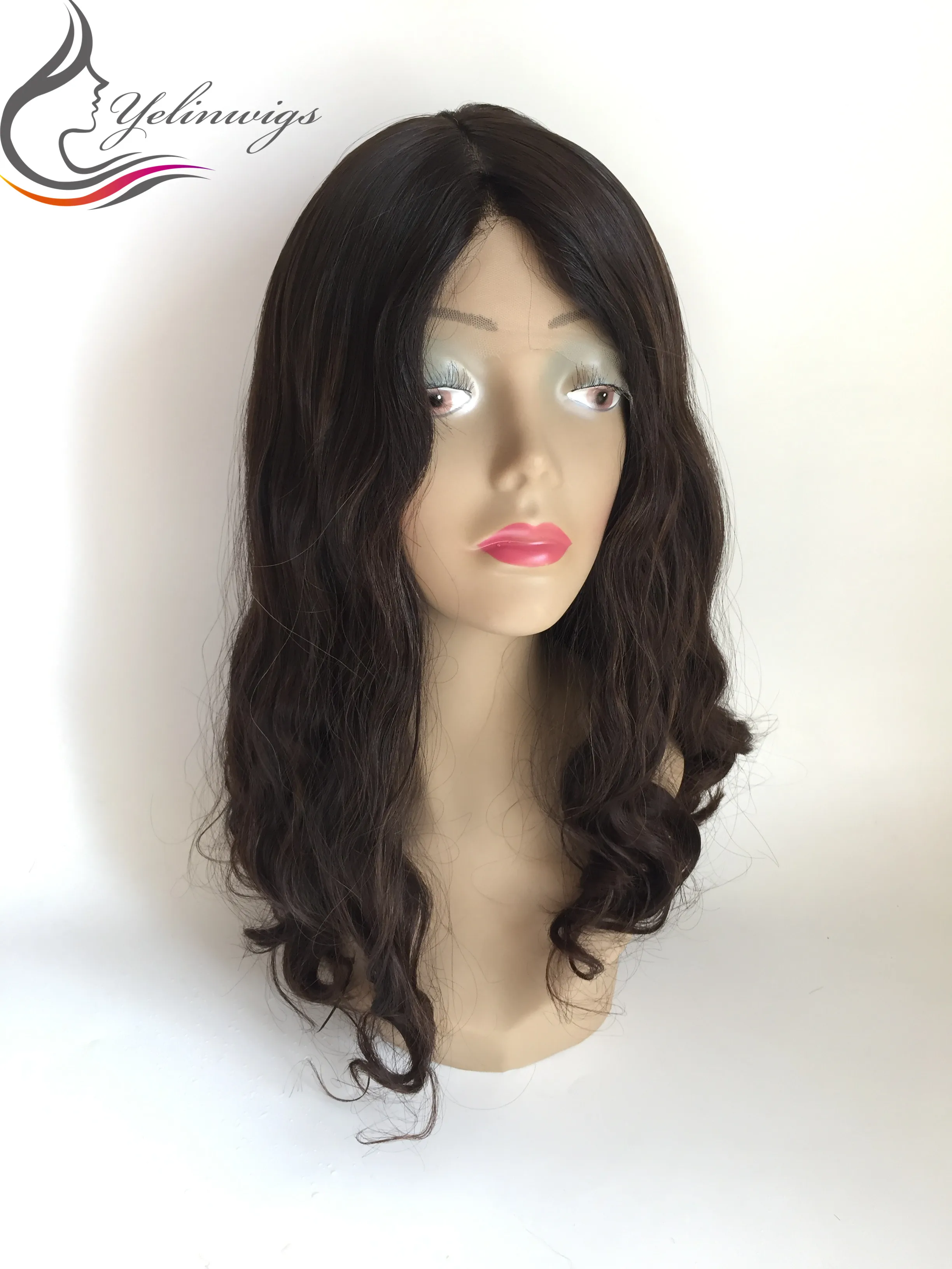 Высококачественный Европейский дневной еврейский парик Кошерный 4/6 года яркий