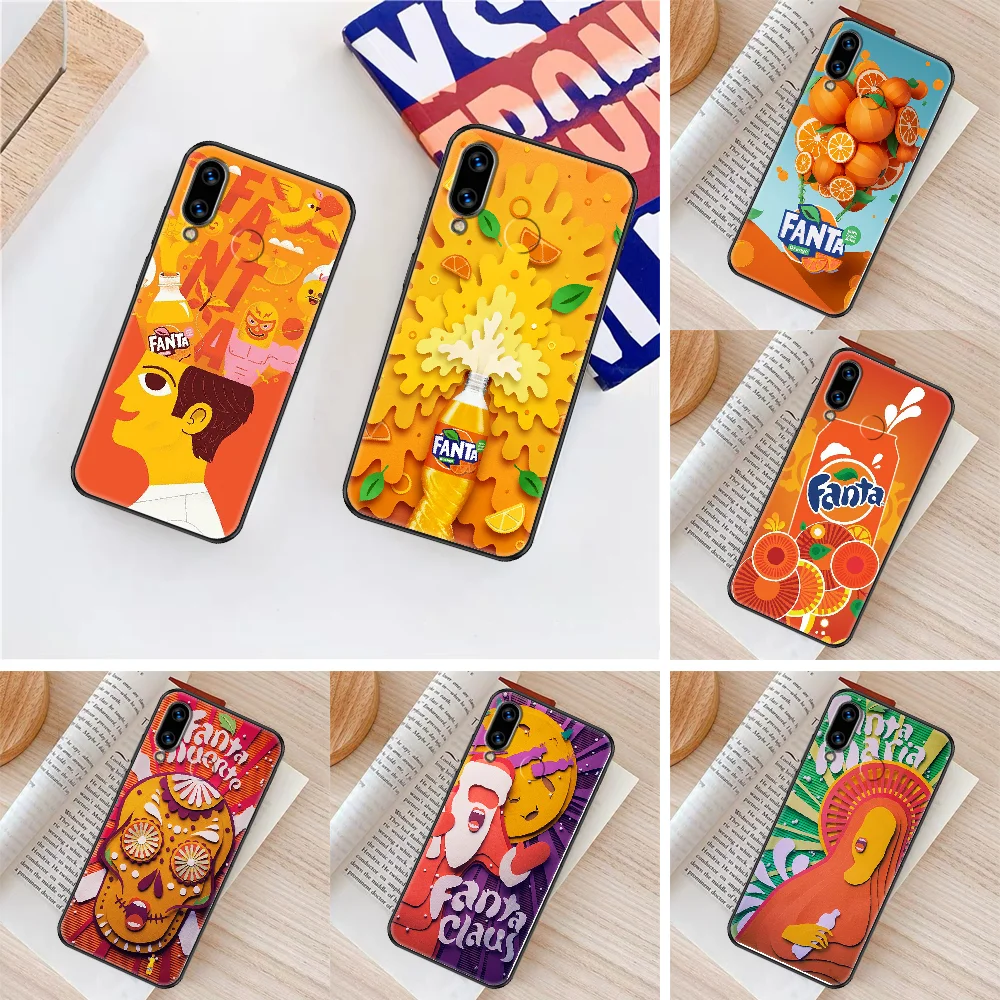 Фантас Оранжевый чехол для телефона Huawei Honor 6 7 8 9 10 10i 20 A C X Lite Pro Play черный силиконовый кошелек 3D кейс трендовый задний на.