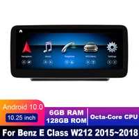4g lte 6gb128gb android 10 display for mercedes benz e class w212 20152018 10 25 touch screen gps navigation car radio stereo