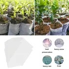 Мешки для растений, 100 шт., биоразлагаемые тканевые мешки для питомника, экологически чистые, вентилируемые мешки для выращивания растений