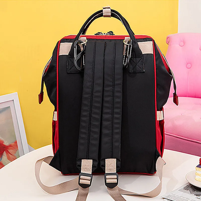 Beste Nieuwe Disney Minnie Outdoor Reizen Wandelwagen Organizer Met Zuigfles Tas Oxford Waterdichte Multifunctionele Vrouwen Handtas