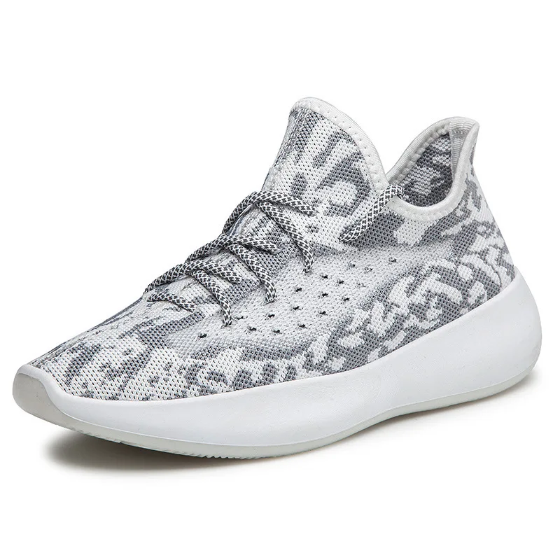 

2020 New Flying Woven Coconut Shoes Men's Two-color Bottom Trend Sports Shoes Casual Wild Net Red Reflective Men's ShoesZH100640