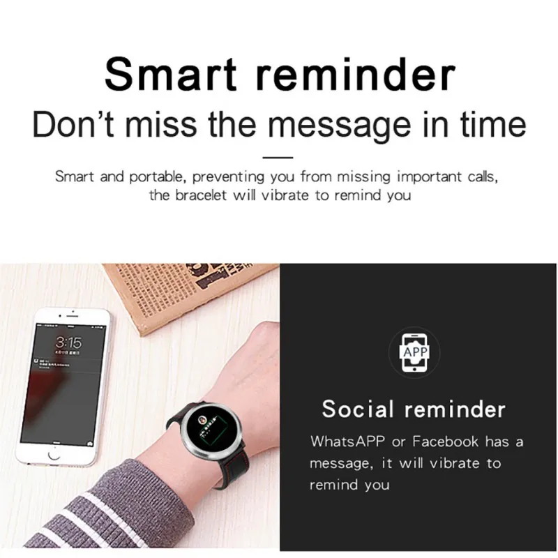 IP67 водонепроницаемый спортивный автоматизированный браслет с высоким концом 3D