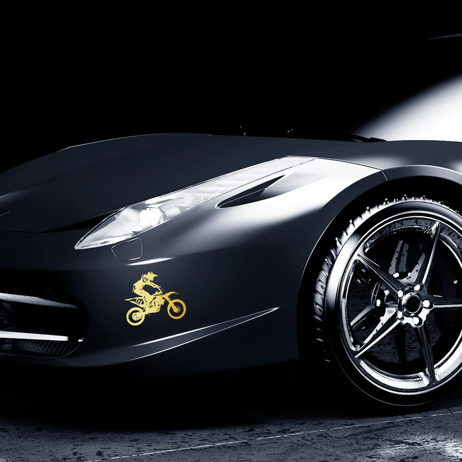 Наклейки на автомобиль наклейки мотоцикл для мальчика наклейка бампер