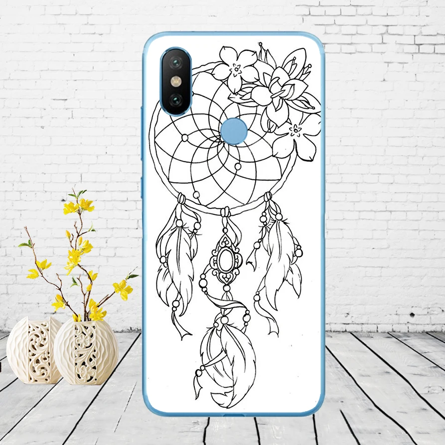 69DD Одуванчик бабочка слон перо сова Мягкий силиконовый чехол для Xiaomi Redmi 6 6a mi 8 a2