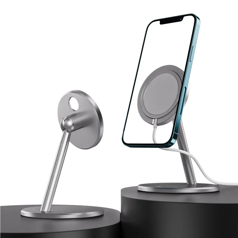 

Магнитный держатель для беспроводного зарядного устройства Lovebay для iPhone 12 Pro Max 12, мини-подставка для телефона, настольный держатель для быст...
