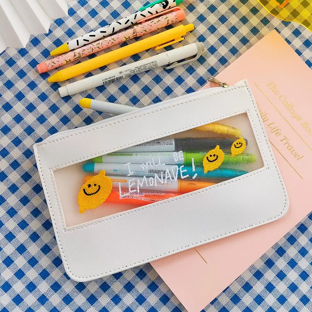 Bentoy Milkjoy оранжевый школьный чехол карандаш для школьников милый японский