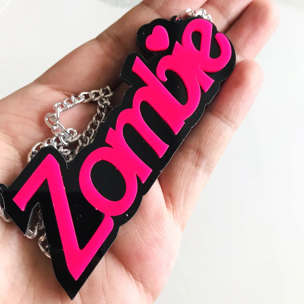 Новое модное ожерелье с красивой ярко-розовой искусственной кожей в английском