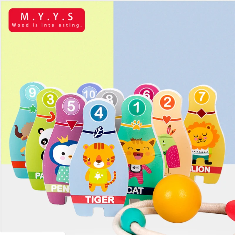 Пазлы с животными детская игра Подарочный цифровой когнитивный деревянный