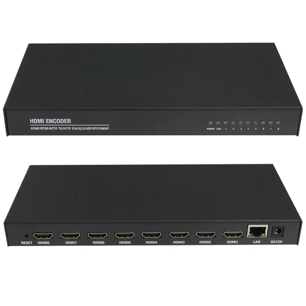 8 канальный HD кодер HDMI к IP H265/264 кодировщик сети энкодер|Теле- и радиовещательное