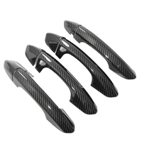 for fusion mondeo 2013 2020 carbon fiber outside exterior outer side door handle protector cover trim with smart keyhole