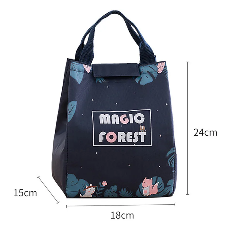 Портативный Ланч-бокс изолированная Холщовая Сумка для пикника сумка хранения