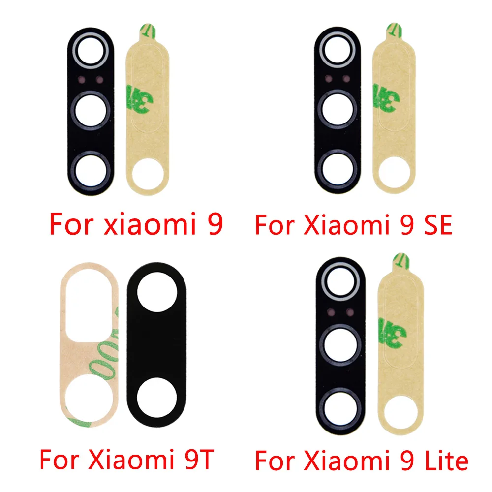 2 шт./лот для задней камеры xiaomi 9 SE 9T Lite стеклянная крышка объектива с клейкой