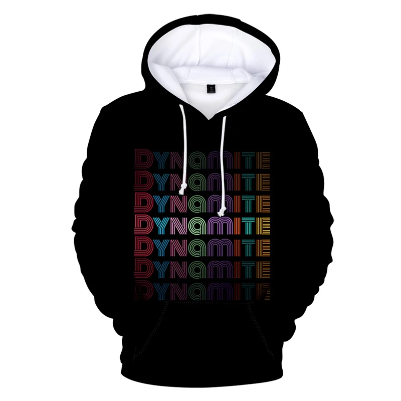 

KPop KPop Dynamite 3D Hoodies Pullovers Women/men Long Sleeve Creative Hooded Streetwear Kawaii K-pop Clothes Kids 3D Hoody Tops