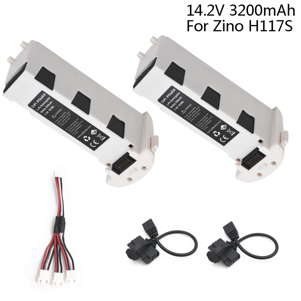 Обновленная батарея 11 4 V 3200mah с кабелем для Hubsan ZINO батареи H117S Дрон Квадрокоптер