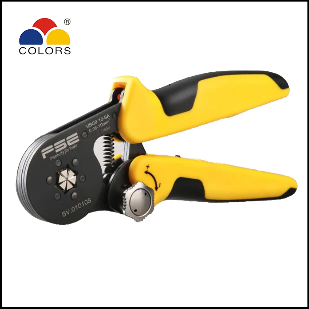 Саморегулирующиеся обжимные плоскогубцы VSC9 10 6A инструмент fasen 26 7AWG 0 08 мм2