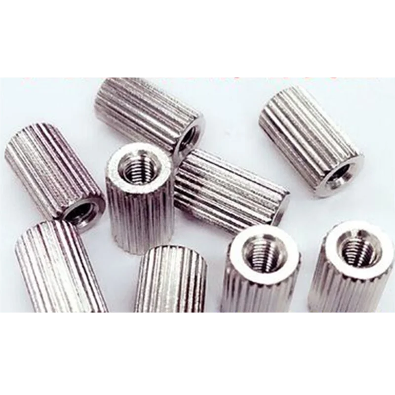 M3 * L покрытые никелем медь гнездо-штырь рифленые круглые проставки стандартные