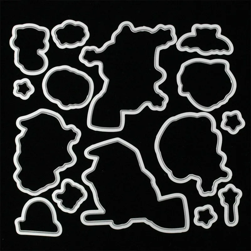 Прозрачные силиконовые штампы KSCRAFT на Хэллоуин для скрапбукинга сделай