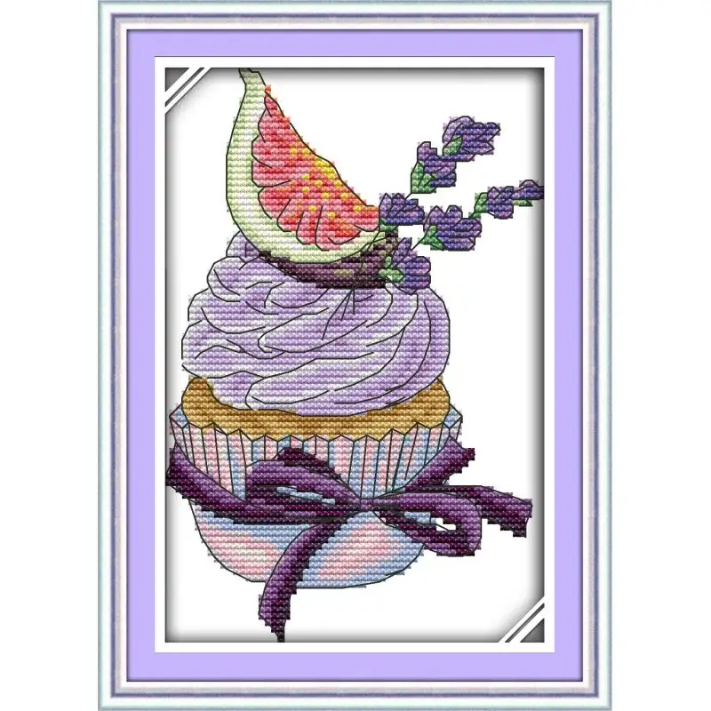 Вышивка крестиком Joy Sunday вышивка из черники и лаванды для домашнего декора 11