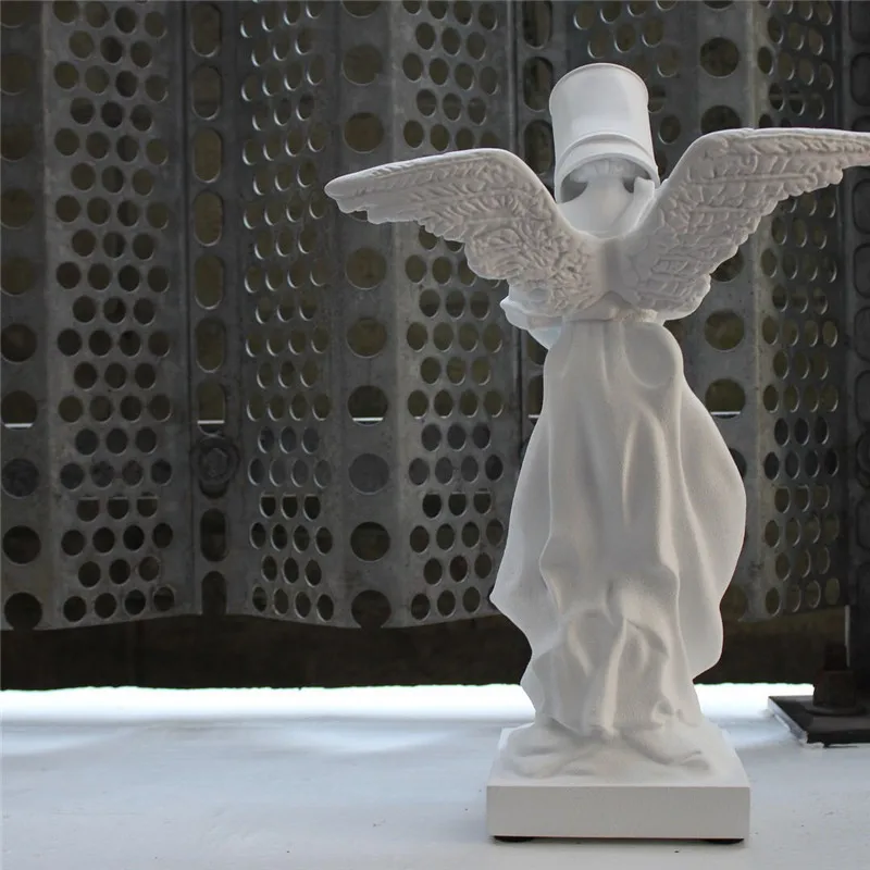 Высота 36 см ковш на голове (Оригинальная версия) знаменитая краска Ангел уличная