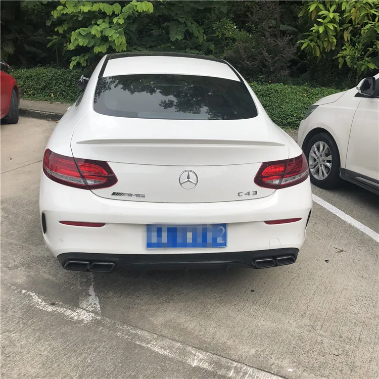 For W205 Spoiler 2015-2018 ps Mercedes-Benz C-class coupe ABS plastic Material Car Rear Wing Color | Автомобили и мотоциклы