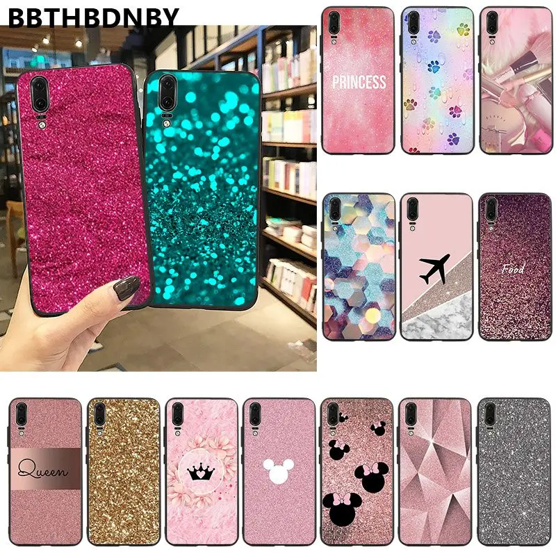 Роскошный Розовый алмазов картина мягкий чехол для телефона из ТПУ Для Xiaomi 8 9 se