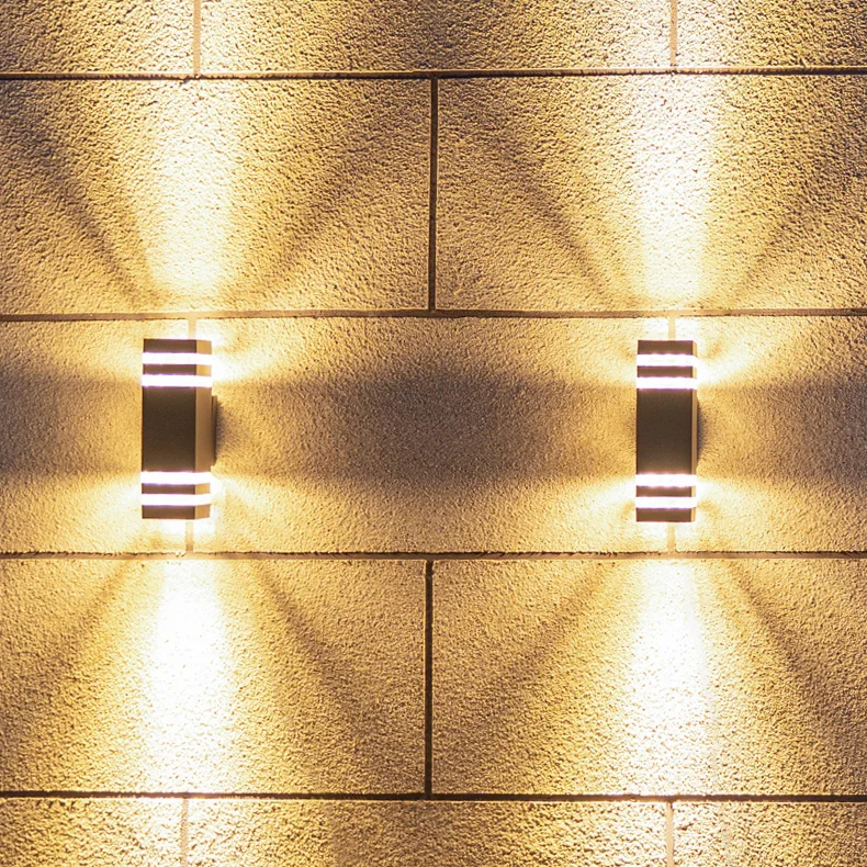 6 W/8 W/10 W/14 W LED наружные настенные бра вверх/вниз свет водонепроницаемый подвал