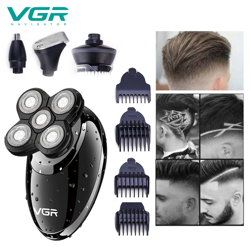 Электробритва мокрый сухой уборки для Для мужчин бритва Перезаряжаемые лысый