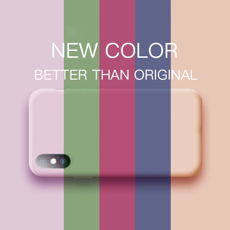 Мягкий чехол для iPhone 13, 12, 11 Pro Max, X, XS, XR, 6, 7, 8 Plus, SE, тонкий, из жидкого силикона