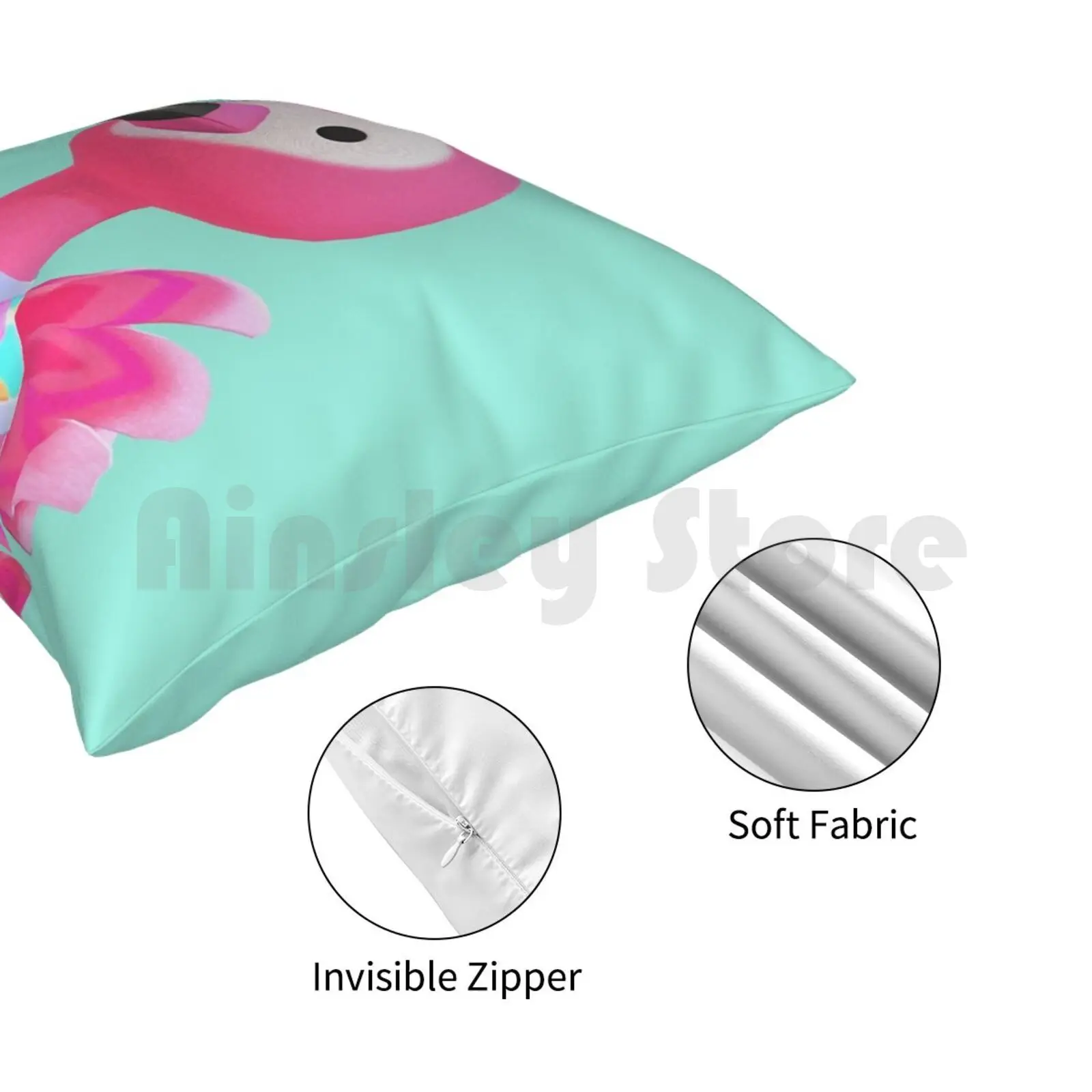 Флора Подушка Чехол с принтом домашняя мягкая подушка DIY крышка животных страуса