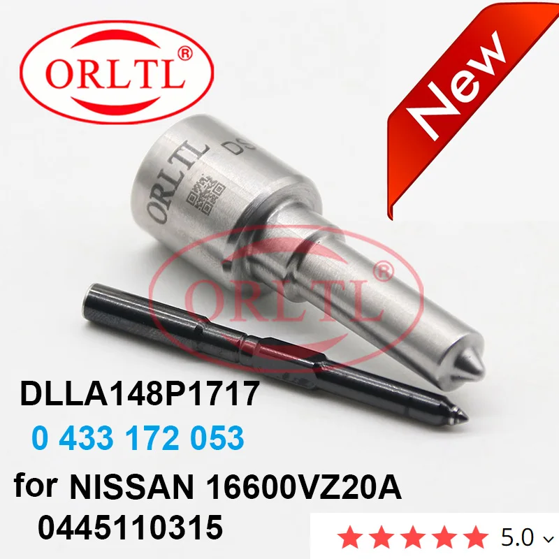 

ORLTL Diesel Fuel Injector Nozzle DLLA148P1717 0 433 172 053 for 0445110315 NISSAN 16600VZ20A 0 445 110 315