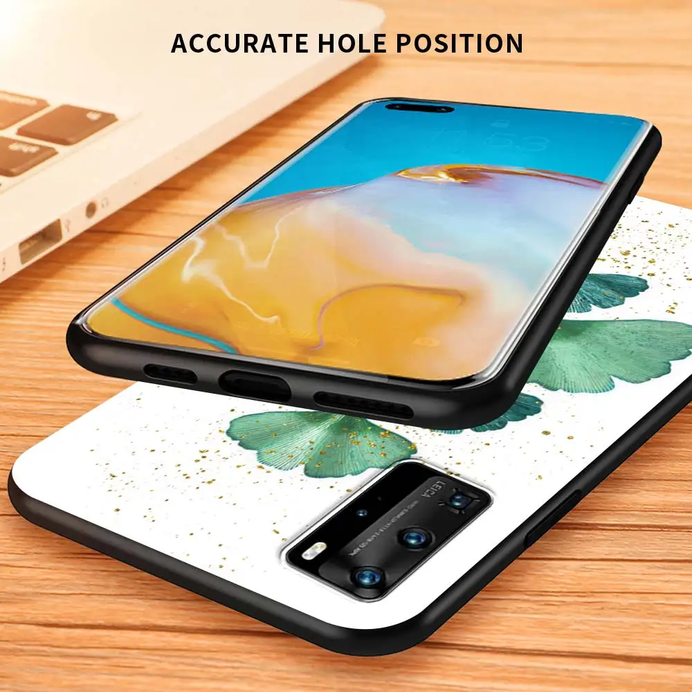 

Luxury Gold Foil Art Case For Huawei P Smart Z P30 P20 P40 Lite E Mate 20 10 40 Pro Plus Sac Black Shell TPU Phone Coque Sac