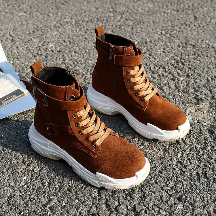 Сапоги Aleafalling женские из флока мягкие кожаные зимние сапоги для зрелых женщин