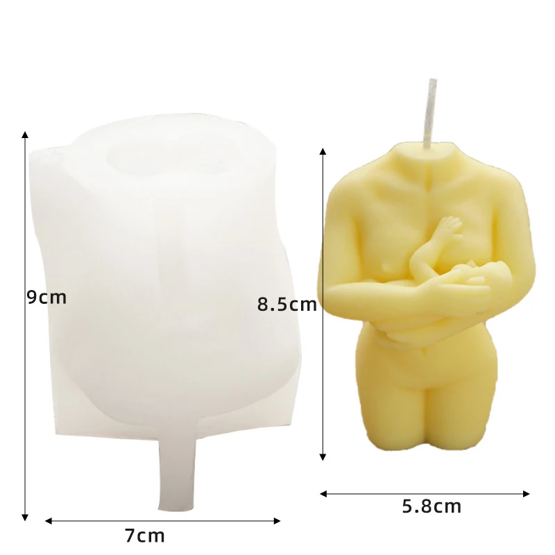 3d форма для свечей силиконовая воска лактации женский дизайн художественный