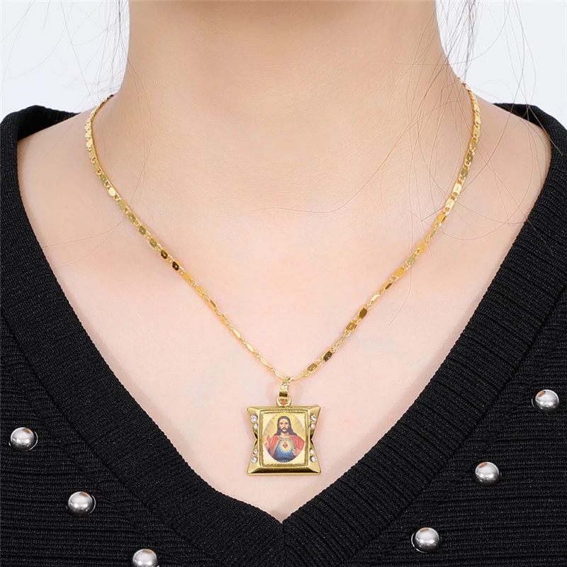 2020 Новая мода Пресвятая католическая Дева Мария Подвески Женская винтажная