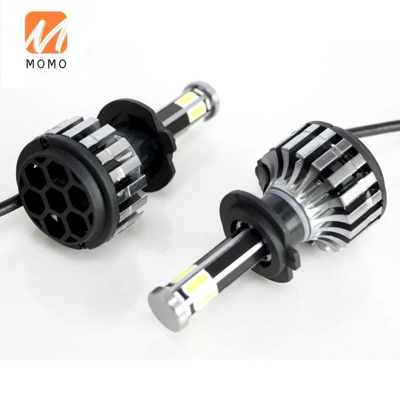 

light x6s 6 side lighting 3 color H4 H7 car led headlight bulb