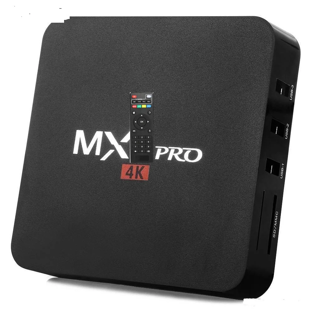 5PCS MX pro android 7.1 os amlogic s905w quad core 2g 16g 4k smart h.265 3D media player tv box | Электроника