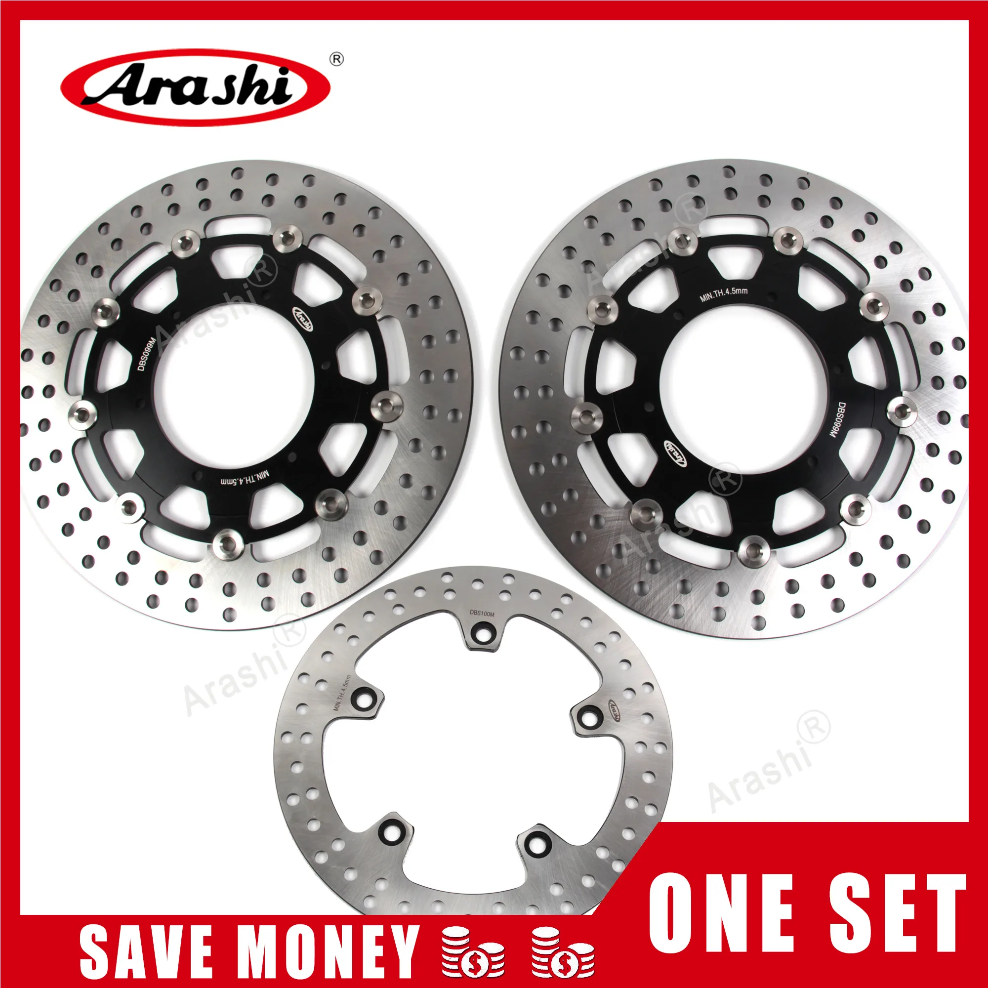 

Arashi 1 Set CNC Front Rear Brake Disc For BMW F800GS ADV ABS 2013 - 2018 Brake Rotors F800 F 800 GS 800GS ADVENTURE 2014 2015