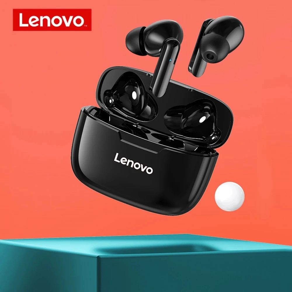 

New Lenovo XT90, Wireless, Sports Headphone Touch Button IPX5, Waterproof, Earplugs with 300mAh Charging Box Bluetooth 5.0