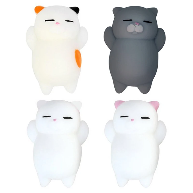 

Fun Rubber Cute Cartoon Cat Stress Relief Squeeze Ball Reliever Toy UK Squishy Toy Cute Animal Antistress Ball for funny gifts