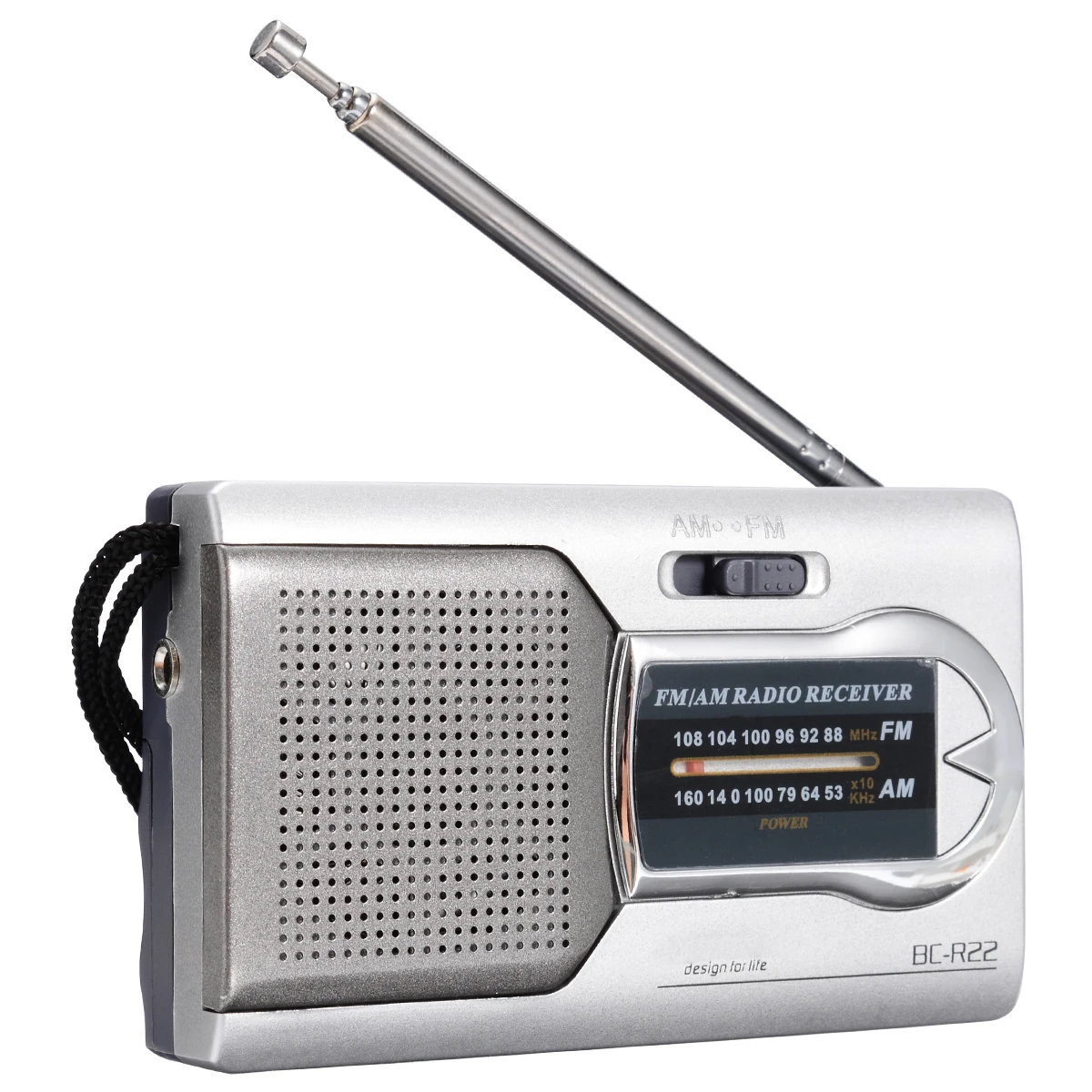 Новое поступление 1 шт. портативное AM/FM радио BC-R22 приемник мира телескопическая