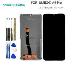 100% New Original 6.3 inch umidigi A9 Pro 2340x1080 LCD Display +Touch Screen Digitizer For UMI umidigi A9 Pro Phone Replacement