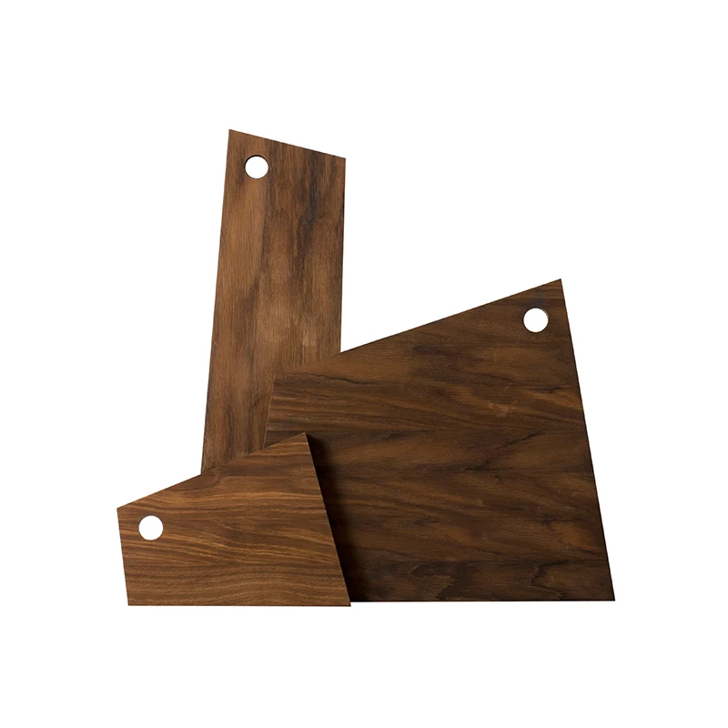 

Nordic Style Black Walnut Cutting Boards Creative Bread Boards Eco Natural Wood Cake/Desserts Plates Tableware