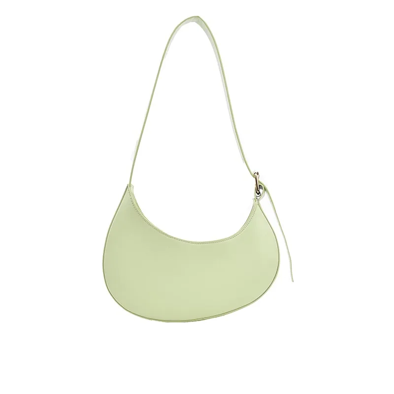 

Branded Women's Shoulder Bags PU Leather Underarm Bag for Women 2021 Summer Handbags and Purses Lady Travel Totes