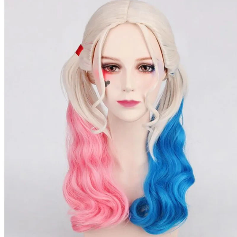 Парик для косплея Харли термостойкий синтетический с шапочкой| |