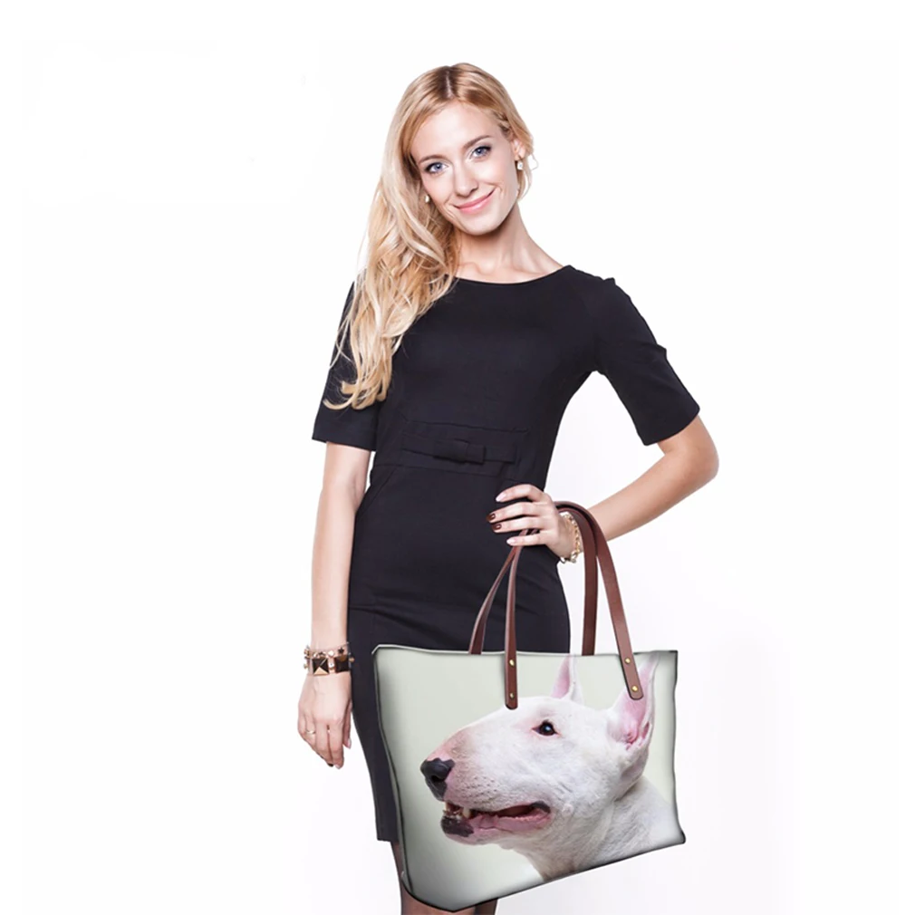Индивидуальная женская сумка через плечо Bull Terrier модная для девочек Женская